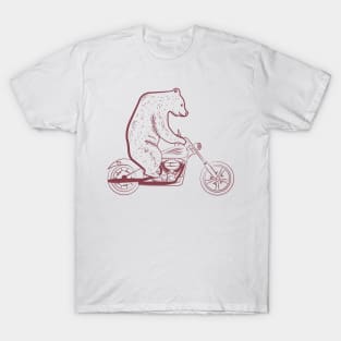 Bear on a motorcycle T-Shirt